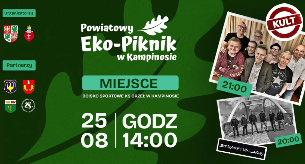Zdjęcie plakatu promującego powitowy Eko-Piknik w Kampninosie
